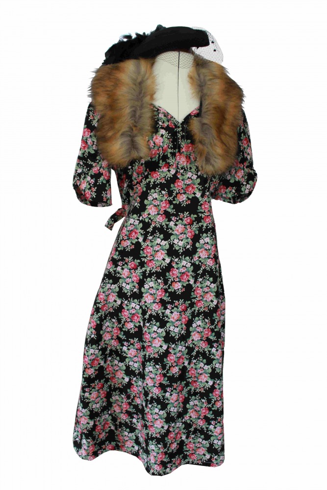 Ladies Wartime Goodwood Costume Size 16 - 18 Image